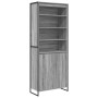 Gabinetes Altos 2 pcs Gris Sonoma 60 x 36 x 300 cm
