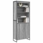 Gabinetes Altos 2 pcs Gris Sonoma 60 x 36 x 300 cm