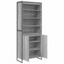 Gabinetes Altos 2 pcs Gris Sonoma 60 x 36 x 300 cm