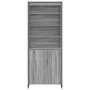 Gabinetes Altos 2 pcs Gris Sonoma 60 x 36 x 300 cm