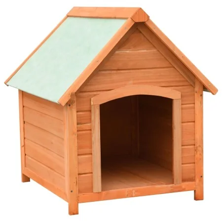 Hundehütte aus massivem Kiefern- und Tannenholz, 72 x 85 x 82 cm von vidaXL, Hundehütten - Ref: Foro24-170639, Preis: 111,77 ...