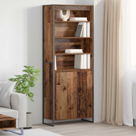 Gabinetes Altos 2 pcs Madera Vieja 60 x 36 x 300 cm