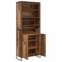 Gabinetes Altos 2 pcs Madera Vieja 60 x 36 x 300 cm