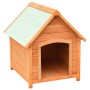 Caseta para perros madera maciza pino y abeto 72x85x82 cm de vidaXL, Casetas para perros - Ref: Foro24-170639, Precio: 119,10...