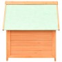 Caseta para perros madera maciza pino y abeto 72x85x82 cm de vidaXL, Casetas para perros - Ref: Foro24-170639, Precio: 119,10...