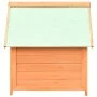 Caseta para perros madera maciza pino y abeto 72x85x82 cm de vidaXL, Casetas para perros - Ref: Foro24-170639, Precio: 111,77...