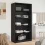 Armario Roble Negro 100 x 50 x 200 cm Madera contrachapada en Armarios roperos | Comprar online en Foro24