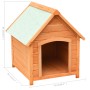 Caseta para perros madera maciza pino y abeto 72x85x82 cm de vidaXL, Casetas para perros - Ref: Foro24-170639, Precio: 119,10...