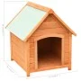 Hundehütte aus massivem Kiefern- und Tannenholz, 72 x 85 x 82 cm von vidaXL, Hundehütten - Ref: Foro24-170639, Preis: 111,77 ...