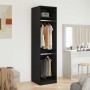 Armario Roble negro 50 x 50 x 200 cm Madera contrachapada en Armarios roperos | Comprar online en Foro24