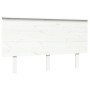 Bettkopfteil aus massivem weißem Kiefernholz, 139 x 6 x 82,5 cm von , Kopf- und Fußteile - Ref: Foro24-819166, Preis: 62,17 €...