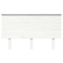Bettkopfteil aus massivem weißem Kiefernholz, 139 x 6 x 82,5 cm von , Kopf- und Fußteile - Ref: Foro24-819166, Preis: 62,17 €...