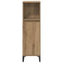 Juego de muebles de baño con estante 3 pcs Roble artesanal en Muebles de baño | Comprar online en Foro24