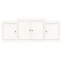 Solid white pine wood sideboard 164x37x68 cm by , Sideboards - Ref: Foro24-821493, Price: 188,99 €, Discount: %