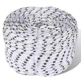 Braided polyester rope 8 mm 500 mm white by vidaXL, Ropes and metal cords - Ref: Foro24-143792, Price: 135,44 €, Discount: %