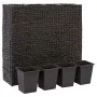Schwarzes Wasserhyazinthen-Blumenbeet mit 4 Töpfen von vidaXL, Töpfe und Pflanzgefäße - Ref: Foro24-45576, Preis: 121,25 €, R...