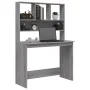 Sonoma grauer Sperrholzschreibtisch mit Regalen 102x45x148cm von , Schreibtische - Ref: Foro24-823006, Preis: 89,70 €, Rabatt: %