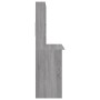 Sonoma grauer Sperrholzschreibtisch mit Regalen 102x45x148cm von , Schreibtische - Ref: Foro24-823006, Preis: 84,23 €, Rabatt: %