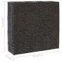 4 pot black water hyacinth flowerbed by vidaXL, Pots and planters - Ref: Foro24-45576, Price: 121,21 €, Discount: %