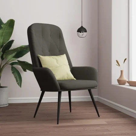 Sillón de relax de terciopelo gris oscuro de , Sillones - Ref: Foro24-341195, Precio: 90,58 €, Descuento: %