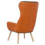 Sillón de relax de tela y PVC gris oscuro by , Armchairs - Ref: Foro24-341302, Price: 107,84 €, Discount: %