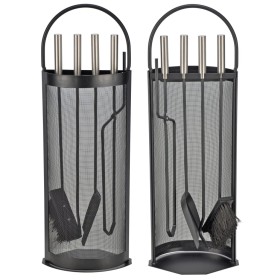 HI Kaminbesteck-Set 5-teilig schwarz 23x14,8x66 cm von , Kaminbesteck - Ref: Foro24-435305, Preis: 38,04 €, Rabatt: %