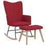Rocking chair with footrest red fabric by , Rocking chairs - Ref: Foro24-328026, Price: 160,28 €, Discount: %