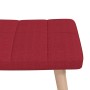 Schaukelstuhl mit Fußstütze aus rotem Stoff von , Schaukelstühle - Ref: Foro24-328026, Preis: 163,24 €, Rabatt: %