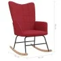 Rocking chair with footrest red fabric by , Rocking chairs - Ref: Foro24-328026, Price: 160,28 €, Discount: %