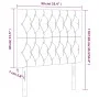Kopfteile 2 Einheiten aus dunkelbraunem Stoff 90x7x78/88 cm von , Kopf- und Fußteile - Ref: Foro24-3116653, Preis: 76,87 €, R...