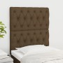 Cabeceros 2 unidades de tela marrón oscuro 80x7x78/88 cm de , Cabeceros y pies de cama - Ref: Foro24-3116645, Precio: 82,35 €...