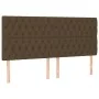 Headboards 4 units of dark brown fabric 100x7x78/88 cm by , Headboards and footboards - Ref: Foro24-3116693, Price: 172,73 €,...