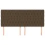 Headboards 4 units of dark brown fabric 100x7x78/88 cm by , Headboards and footboards - Ref: Foro24-3116693, Price: 172,73 €,...