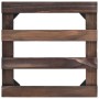 Soporte con ruedas para macetas madera 4 uds cedro 25x25 cm de vidaXL, Soportes para macetas - Ref: Foro24-246442, Precio: 28...