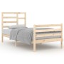 Estructura de cama sin colchón madera maciza 90x200 cm