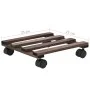 Gestell auf Rädern für 4 Stück Zedernholztöpfe 25x25 cm von vidaXL, Topfständer - Ref: Foro24-246442, Preis: 21,67 €, Rabatt: %