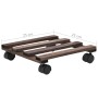 Gestell auf Rädern für 4 Stück Zedernholztöpfe 25x25 cm von vidaXL, Topfständer - Ref: Foro24-246442, Preis: 25,64 €, Rabatt: %