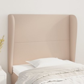 Kopfteil mit Ohren, Cappuccino-Kunstleder, 93 x 23 x 118/128 cm von , Kopf- und Fußteile - Ref: Foro24-3117759, Preis: 85,08 ...