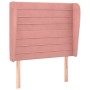 Kopfteil mit rosa Samtohren 83x23x118/128 cm von , Kopf- und Fußteile - Ref: Foro24-3118131, Preis: 73,77 €, Rabatt: %