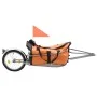 Bicycle luggage trailer with bag orange and black by vidaXL, Bicycle trailers - Ref: Foro24-91768, Price: 145,18 €, Discount: %