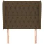 Headboard with dark brown fabric ears 93x23x118/128 cm by , Headboards and footboards - Ref: Foro24-3118277, Price: 89,89 €, ...