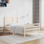 Estructura de cama sin colchón madera maciza 100x200 cm