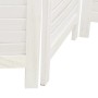 Biombo separador de 6 paneles madera maciza Paulownia blanco en Divisores de ambientes | Comprar online en Foro24