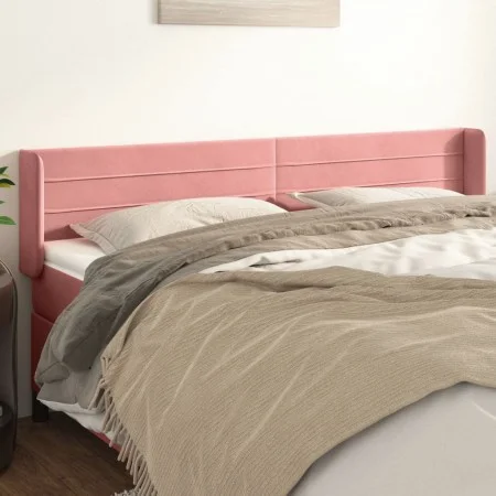Cabecero de terciopelo rosa 163x16x78/88 cm de , Cabeceros y pies de cama - Ref: Foro24-3118967, Precio: 64,47 €, Descuento: %
