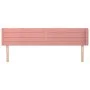 Cabecero de terciopelo rosa 163x16x78/88 cm de , Cabeceros y pies de cama - Ref: Foro24-3118967, Precio: 64,47 €, Descuento: %