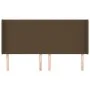 Headboard with dark brown fabric ears 183x16x118/128 cm by , Headboards and footboards - Ref: Foro24-3119317, Price: 112,18 €...