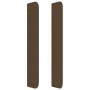 Headboard with dark brown fabric ears 183x16x118/128 cm by , Headboards and footboards - Ref: Foro24-3119317, Price: 106,82 €...