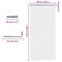 Mosquitera de cadena para puerta aluminio 100x226 cm en Mosquiteras para ventanas | Comprar online en Foro24