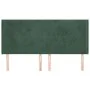 Cabecero con orejas de terciopelo verde oscuro 163x16x118/128cm de , Cabeceros y pies de cama - Ref: Foro24-3119357, Precio: ...