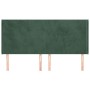 Headboard with dark green velvet ears 163x16x118/128cm by , Headboards and footboards - Ref: Foro24-3119357, Price: 131,71 €,...